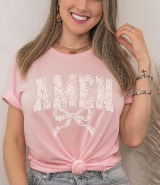 Lace Amen Printed Tee