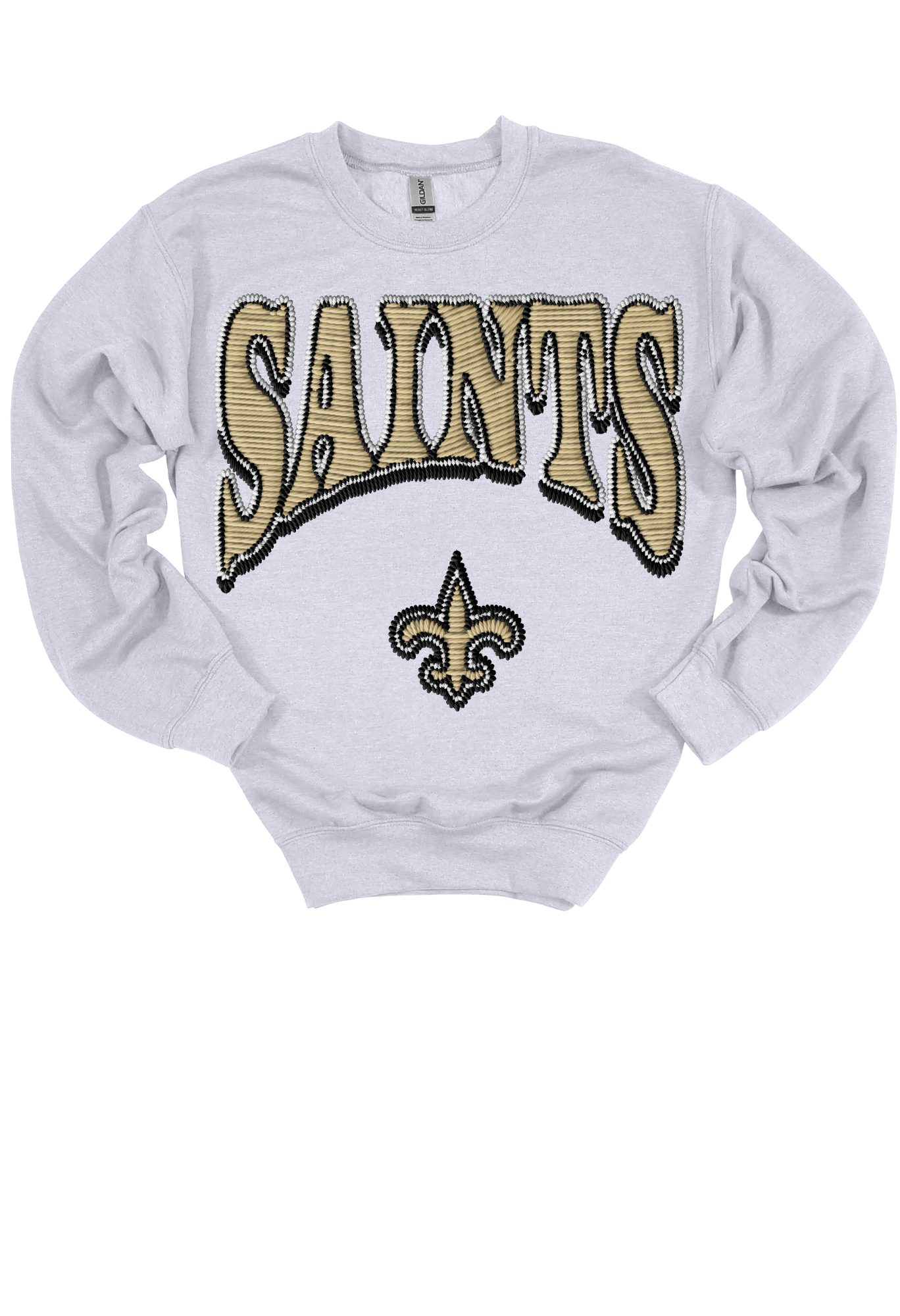Faux Embroidery Saints Gameday Sweatshirt
