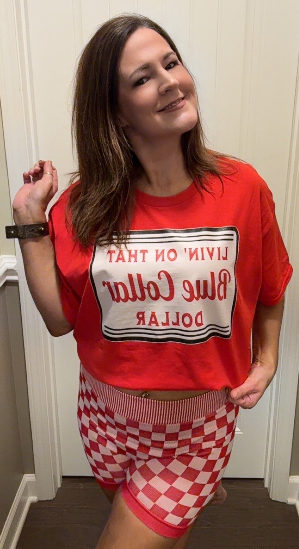 Blue Color Dollar Graphic Tee