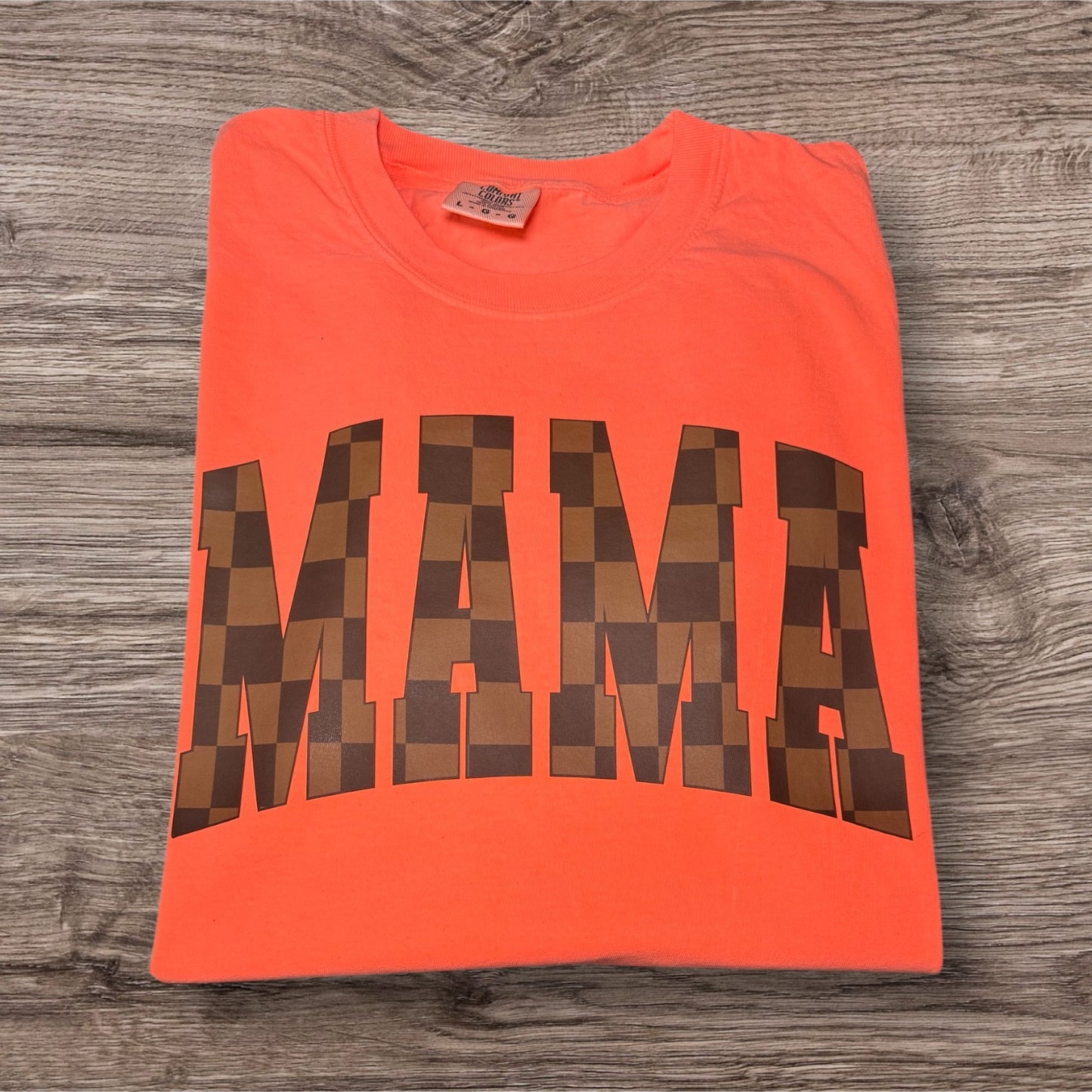 Brown Mama Checkered GraphicTee