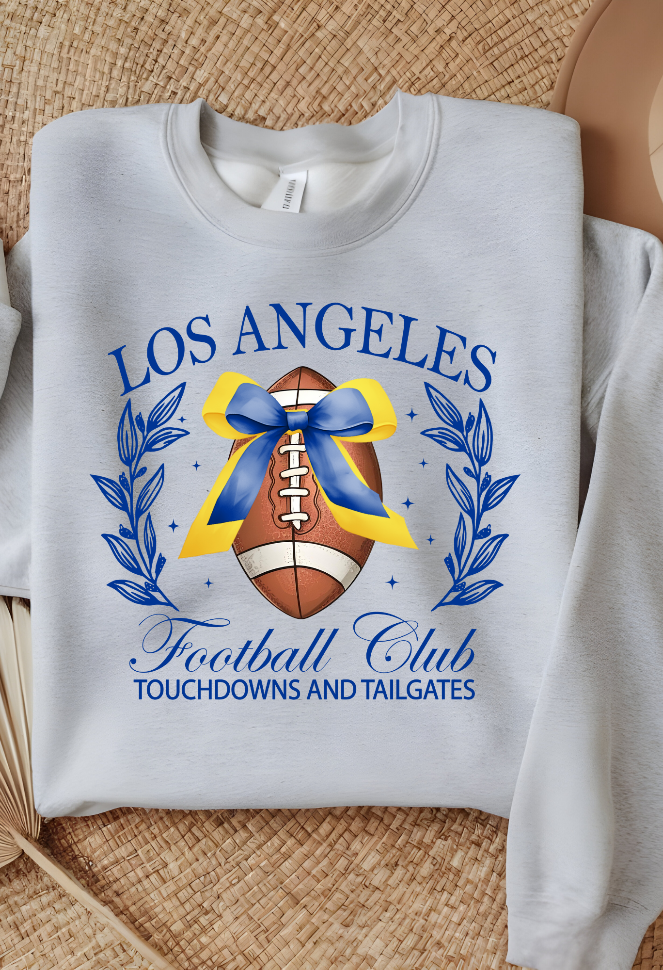 Los Angeles Coquette Football Sweatshirt