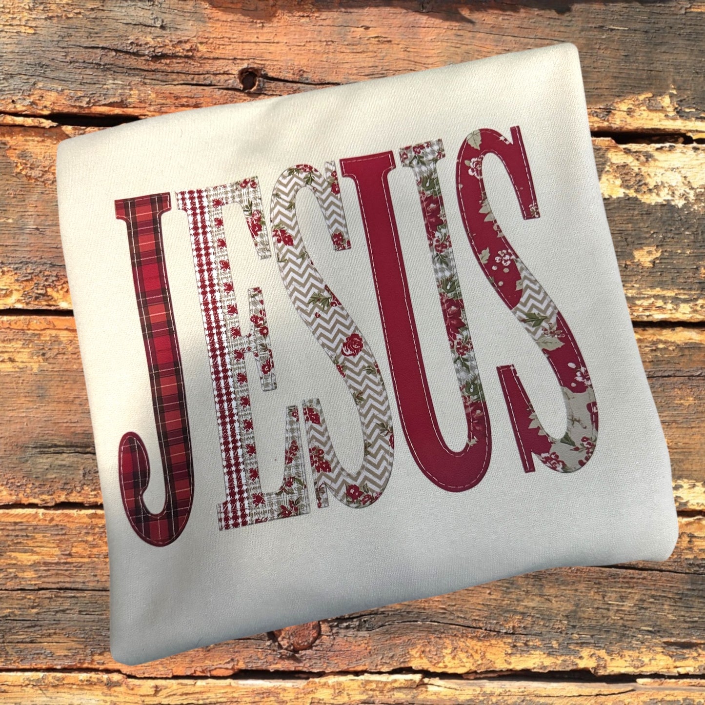 Jesus Plaid Sweatshirt