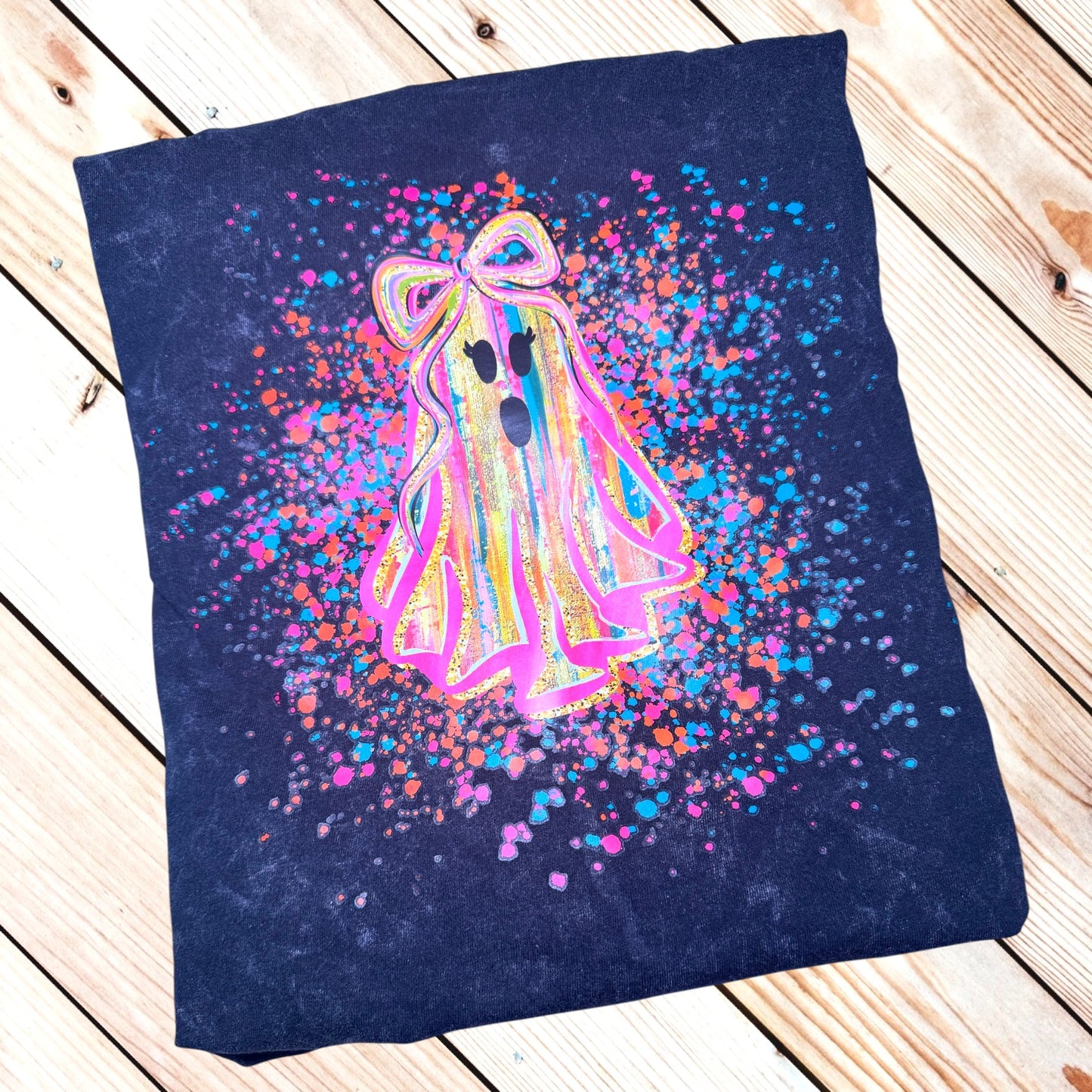 Paint Splatter Ghost tee