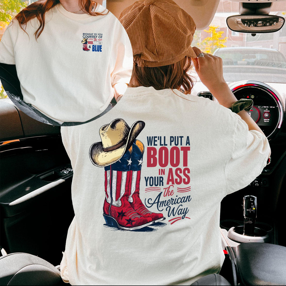 We’ll Put a Boot In Your A$$ Sublimation Tee