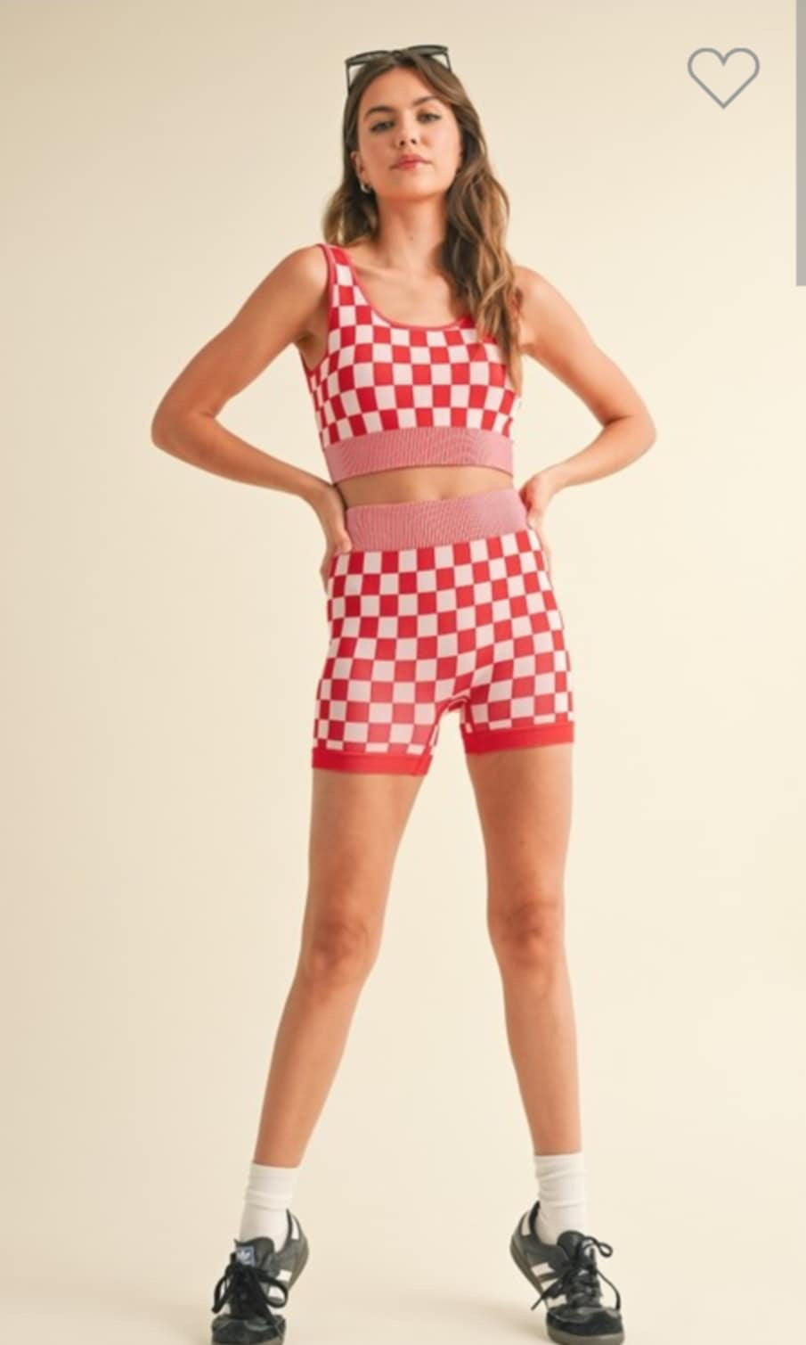 Checkmate Cropped Two Piece Set