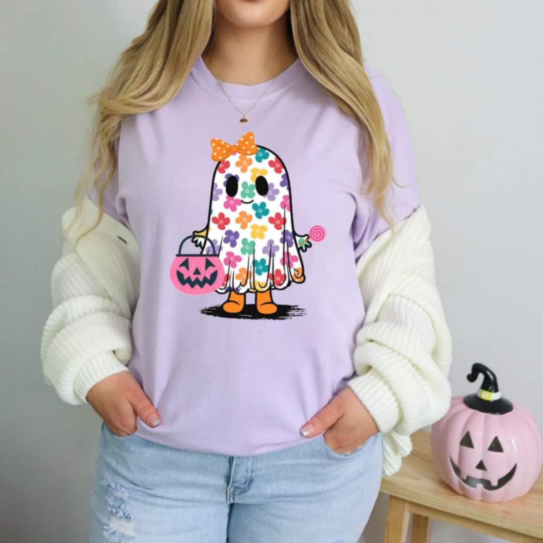 Flower Ghost Graphic Tee