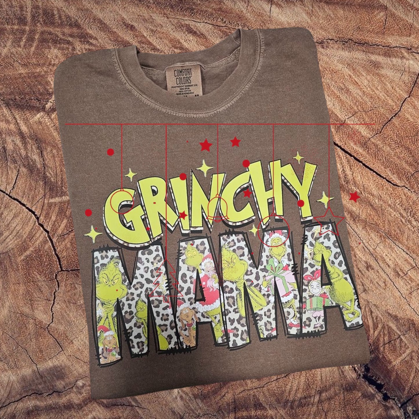 Grinchy Mama Comfort Color Tee