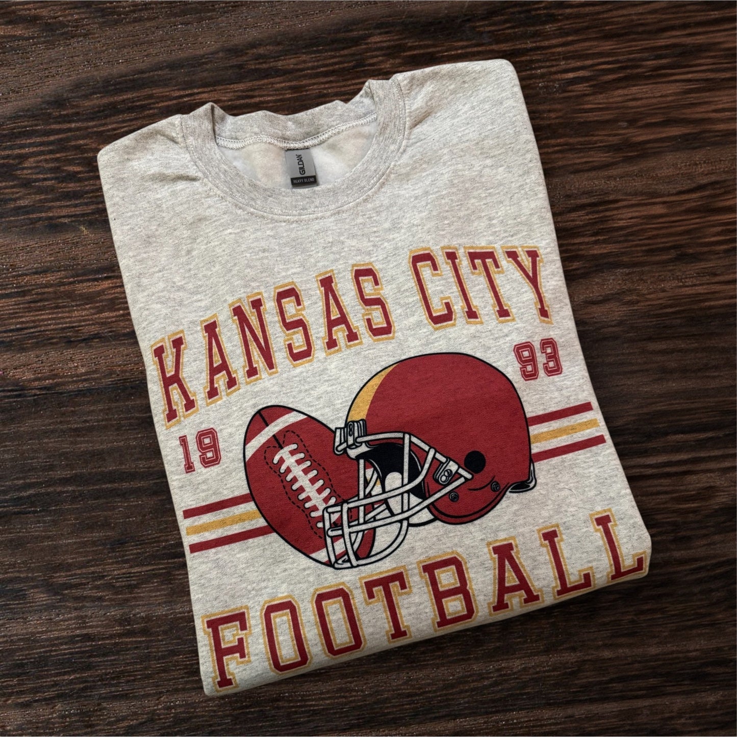 Kansas City Vintage Football Hometown Retro Sweatshirt