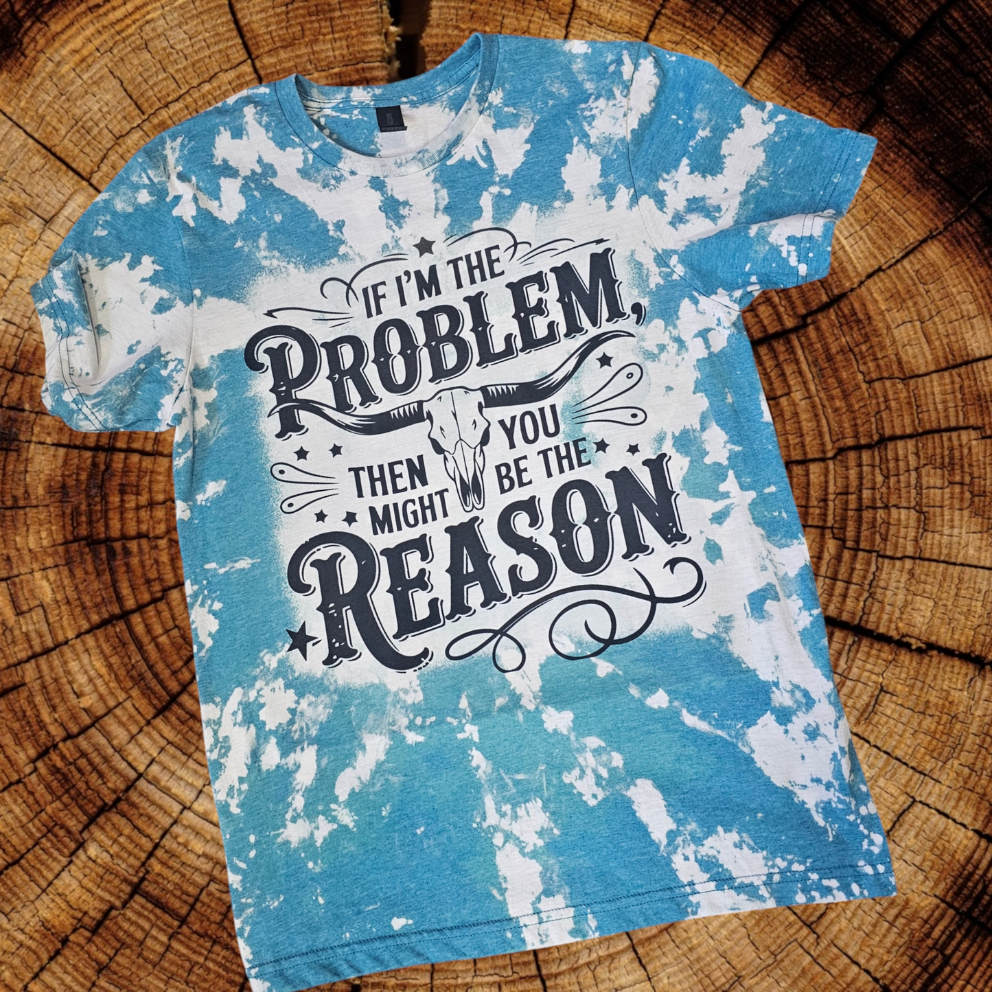 If I'm the Problem then you might be the Reason bleached tee
