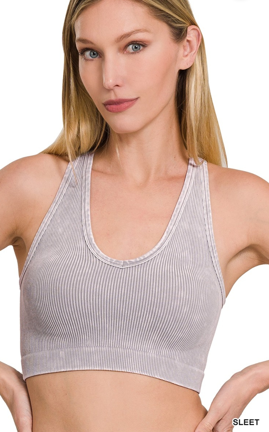 Ribbed Racer Back Brami