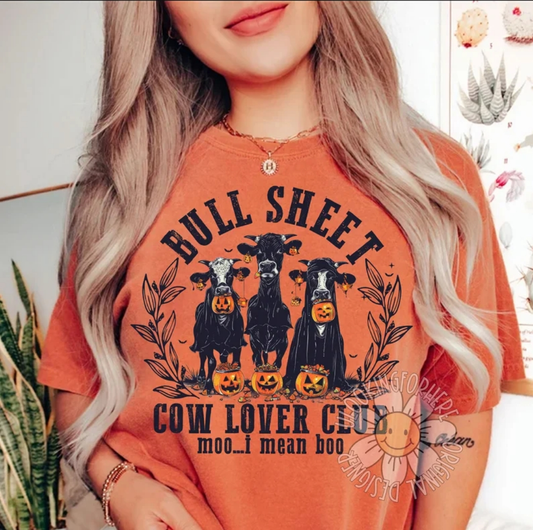 Bull Sheet Glitter Grapic Tee