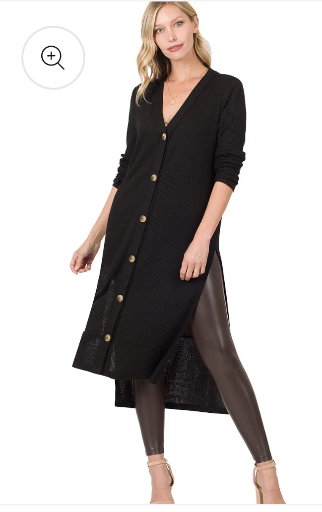 Black long Cardigan