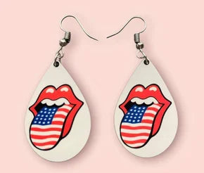 American Lips Custom Earrings