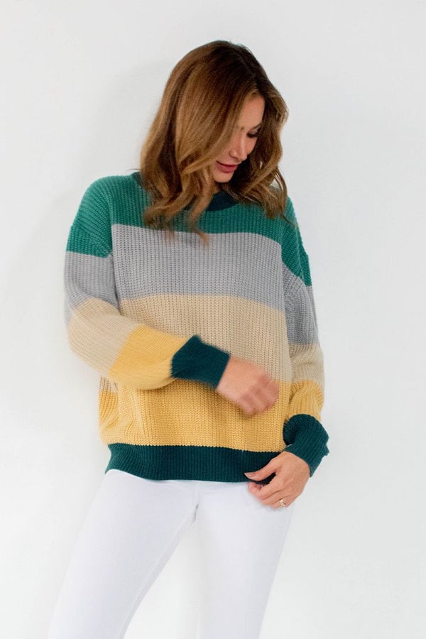 Sew in Love STRIPE CREWNECK Sweater