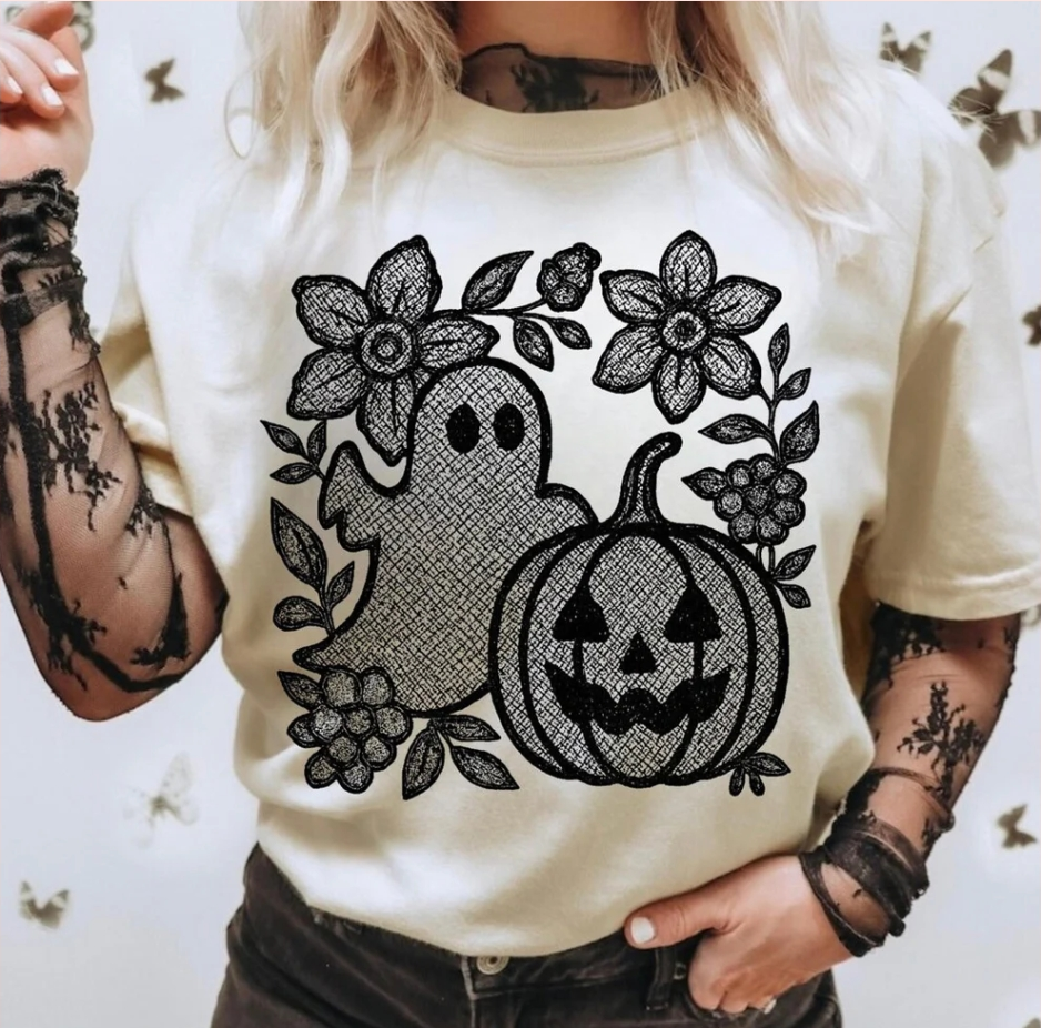 Lace Ghost Graphic Tee
