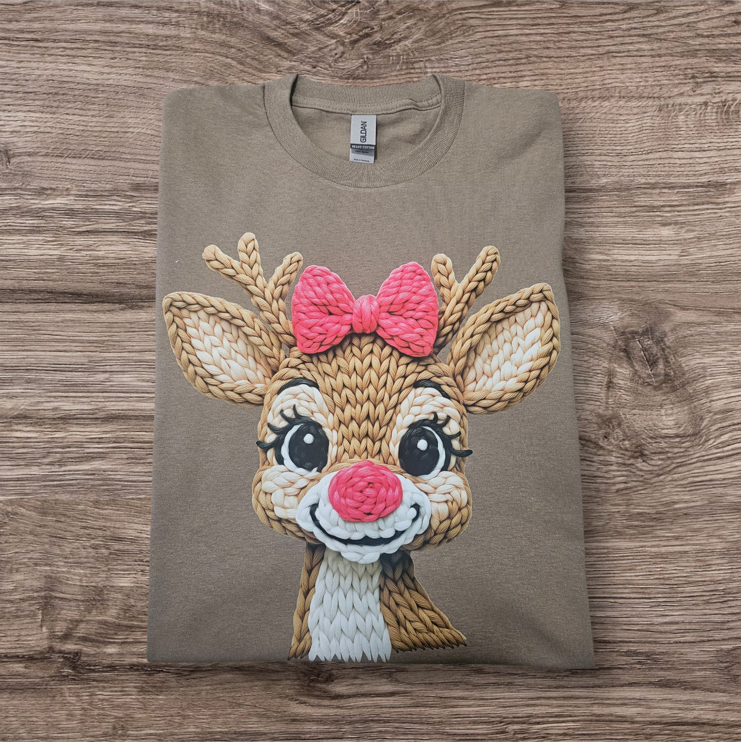 Prissy Dear Faux Yarn Gildan Tee