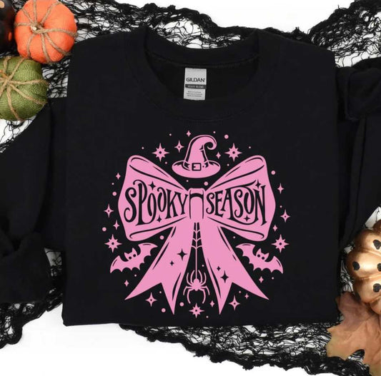 Spooky Season Bow Sweatshirt