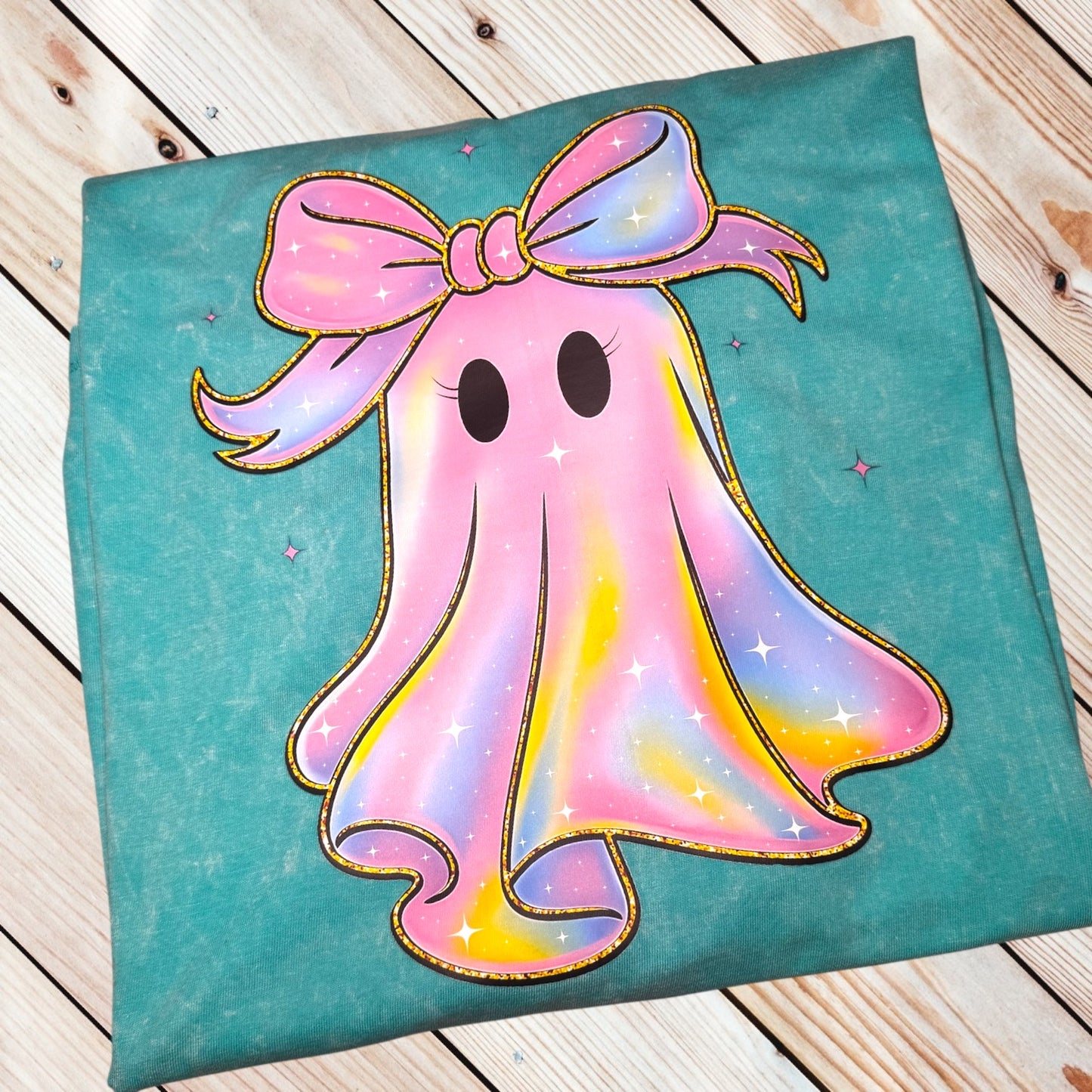 Iridescent Ghost Acid Wash Tee
