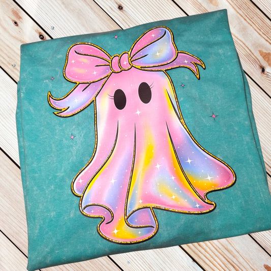 Iridescent Ghost Acid Wash Tee