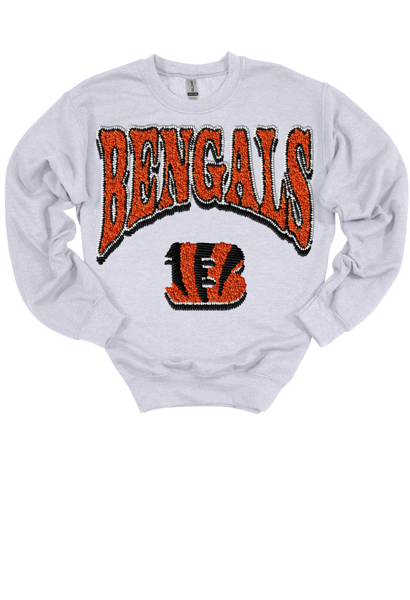 Faux Embroidery Bengals Gameday Sweatshirt