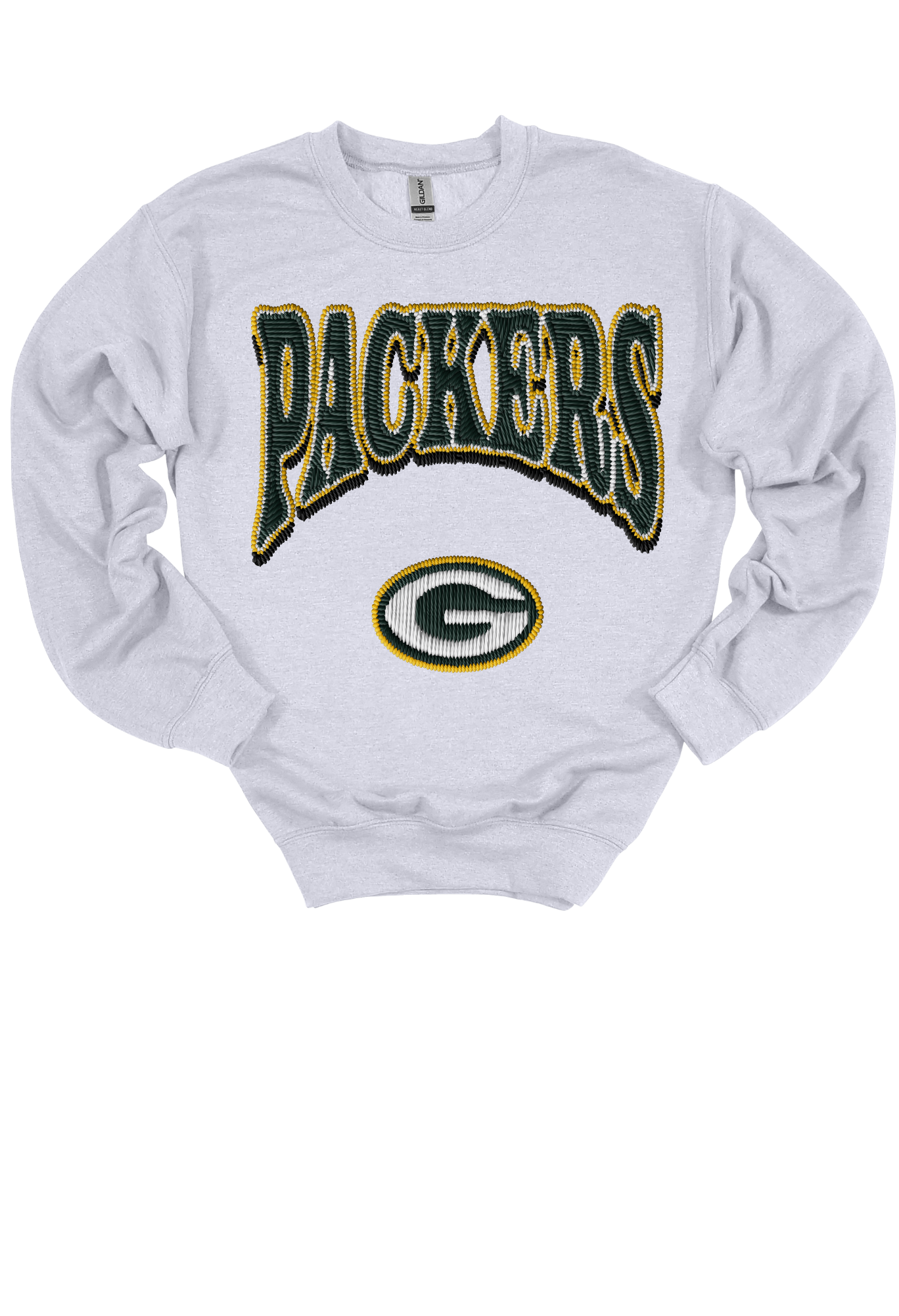 Faux Embroidery Packers Gameday Sweatshirt