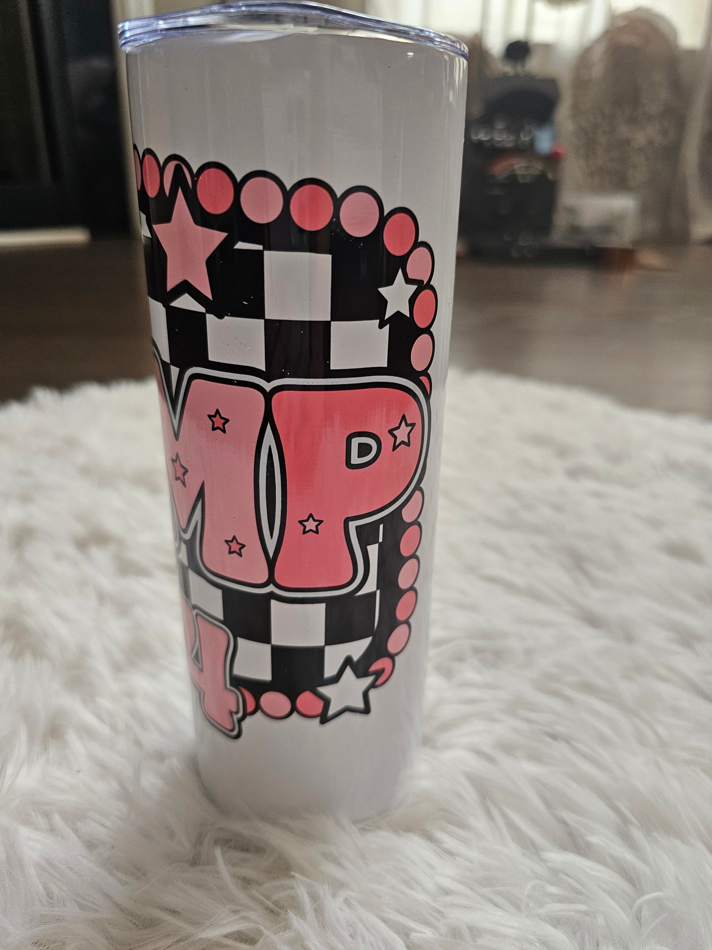 Trump 2024 Pink Black and White 20oz Tumbler