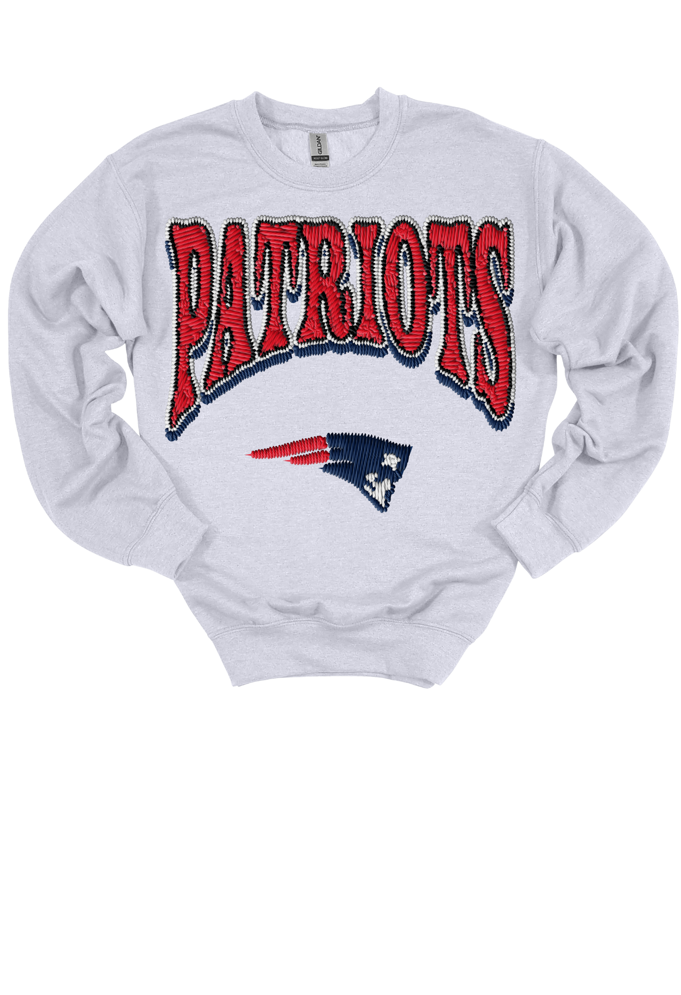 Faux Embroidery Patriots Gameday Sweatshirt