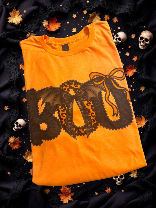 Black Lace Boo Sublimation Tee