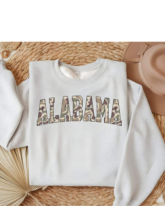 Camo State Name Sweatshirt State College Varsity Name Pullover Varsity Camouflage State Sweatshirts Varsity Collage Tees
