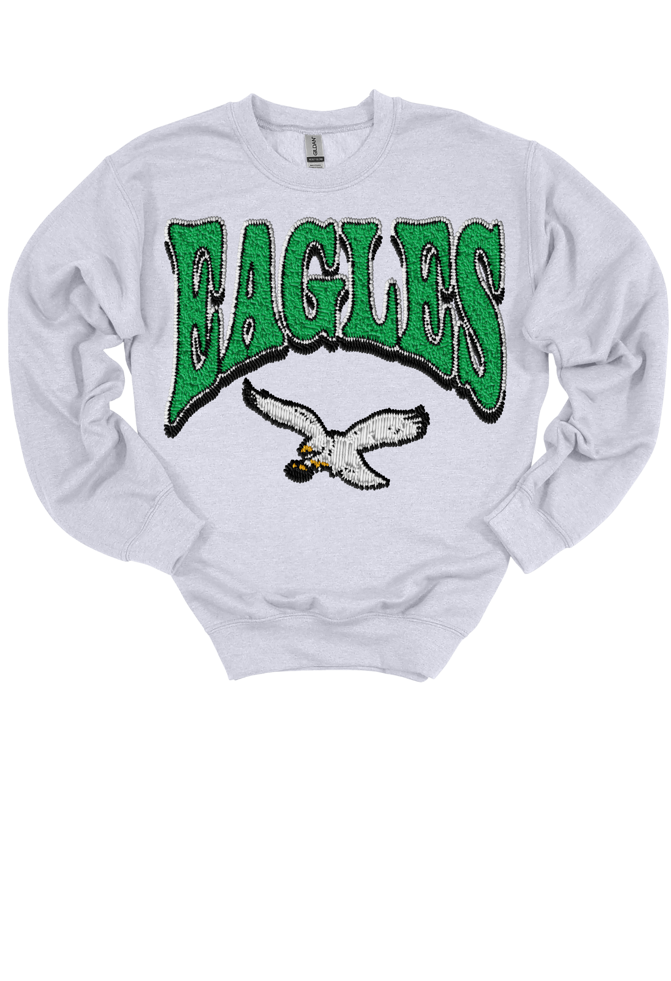 Faux Embroidery Eagles Gameday Sweatshirt