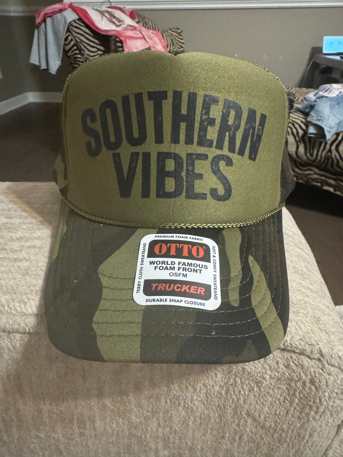 Southern Vibes Camo Trucker Hat