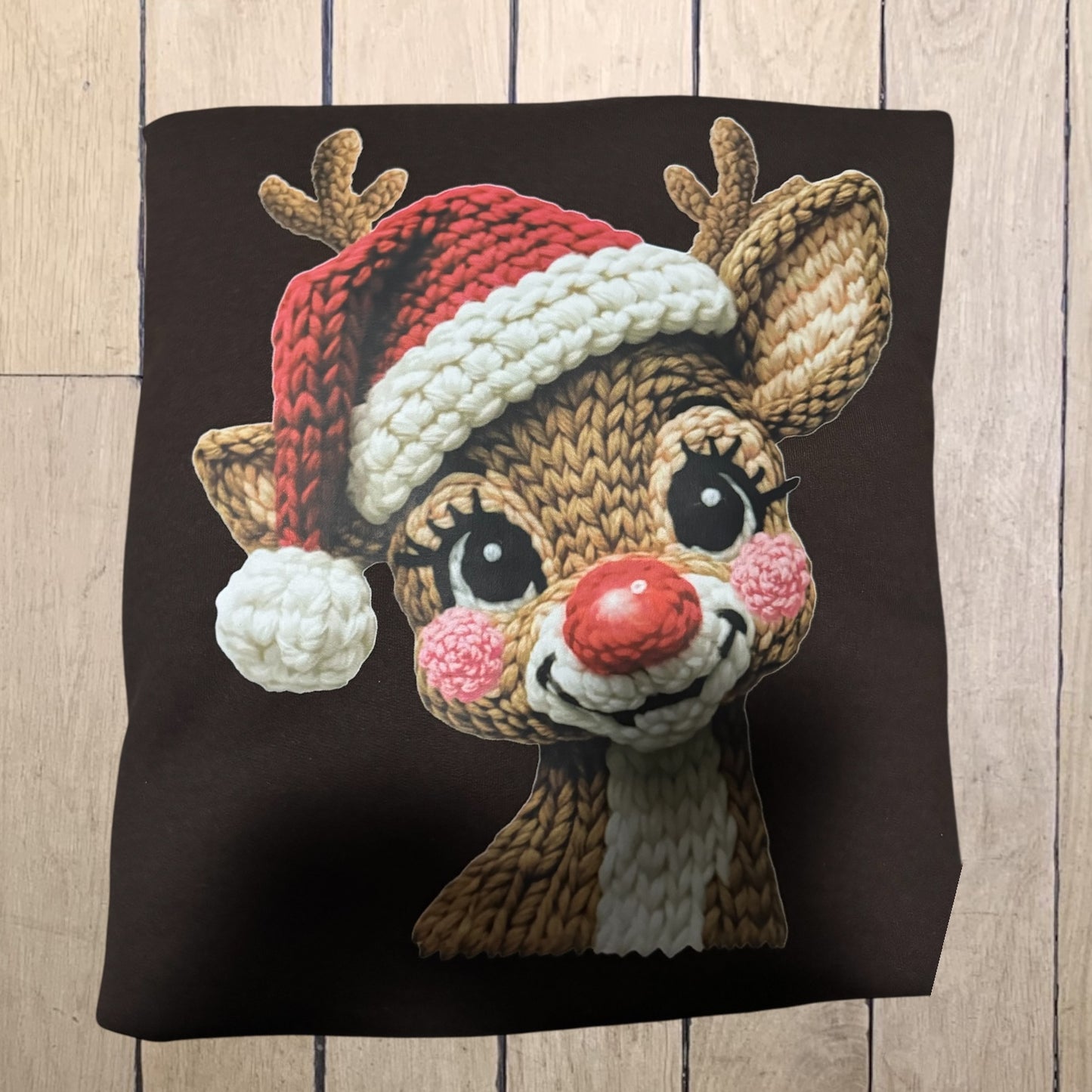 Happy Red Nose Deer Sweatshirt
