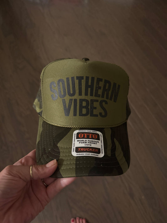 Southern Vibes Camo Trucker Hat