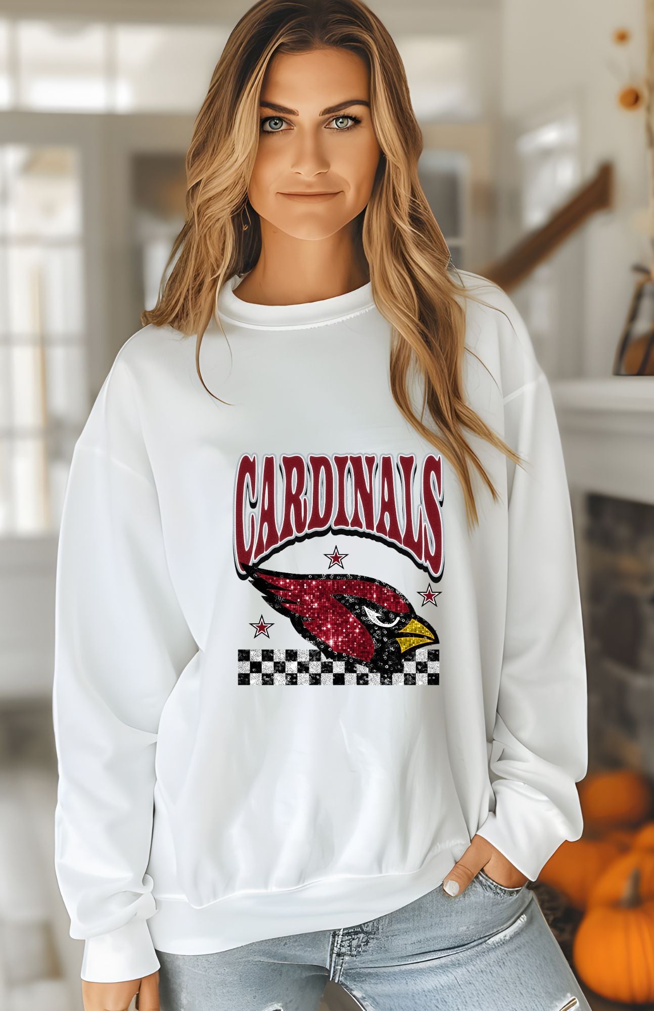 NFL Football Womens Glitter Sweatshirt & T-Shirts