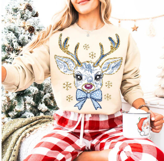Christmas Deer Sweatshirt