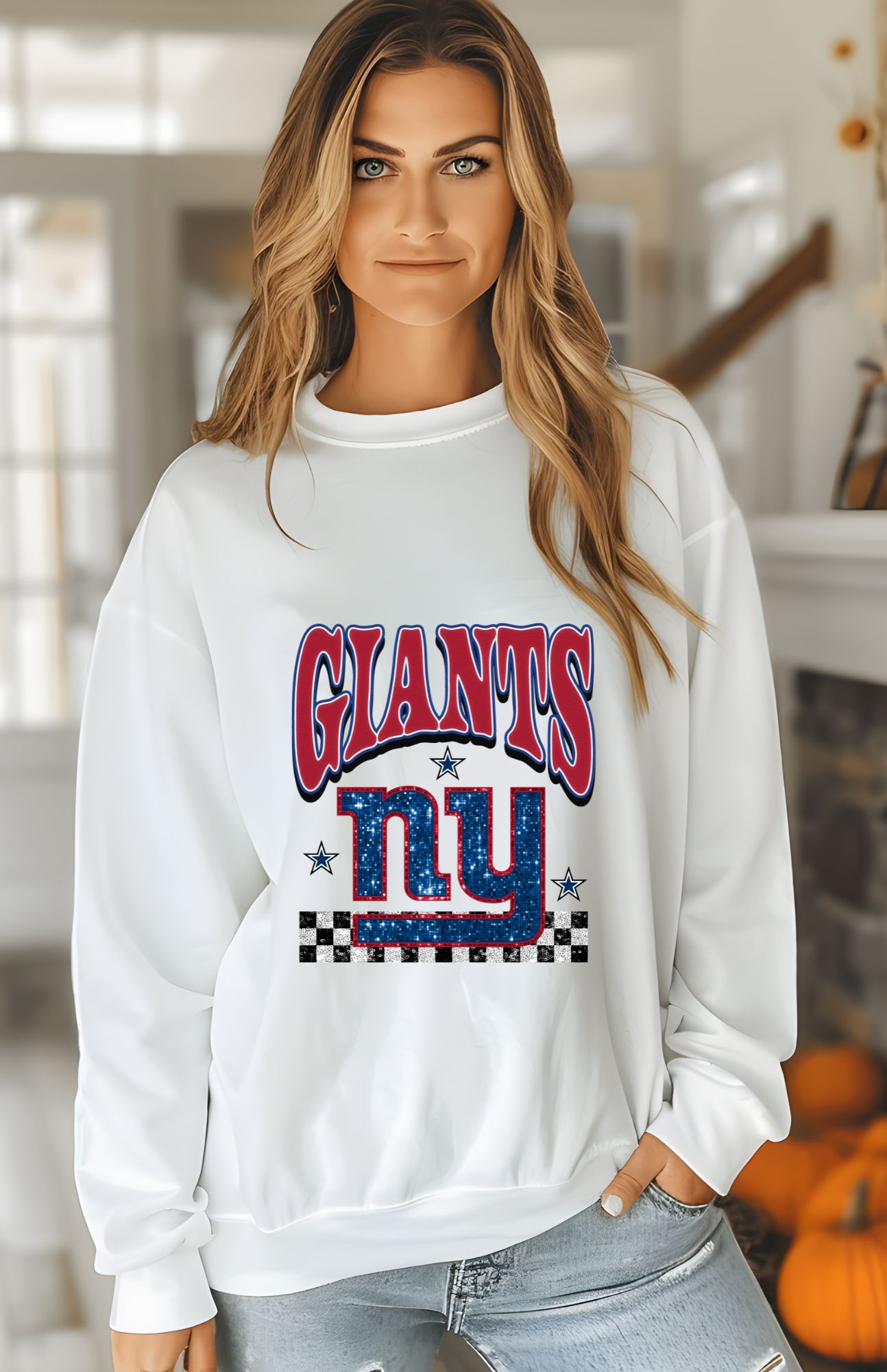 NFL Football Womens Glitter Sweatshirt & T-Shirts