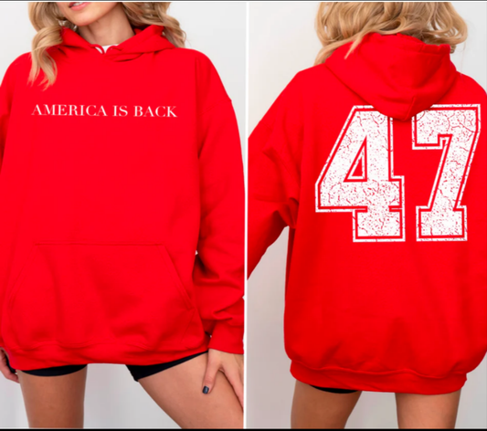 America is Back 2 Part Sweatshirt