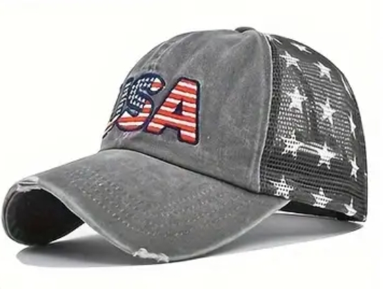 Distressed USA hat