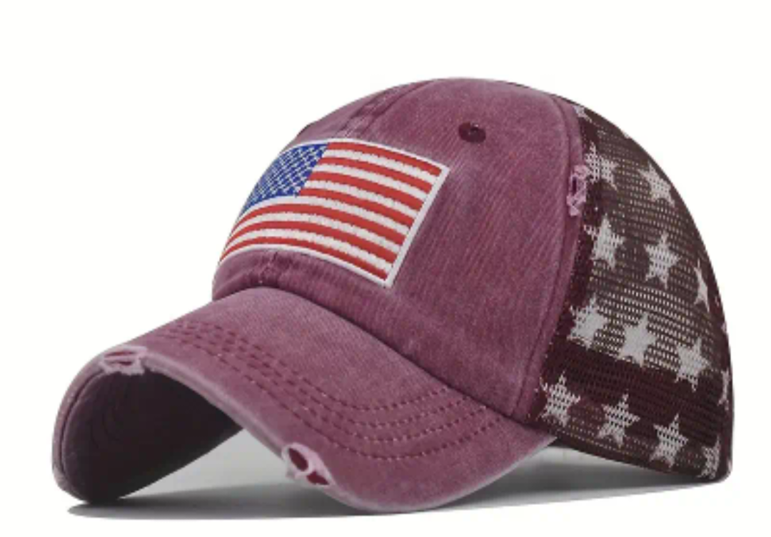 Distressed American Flag hat