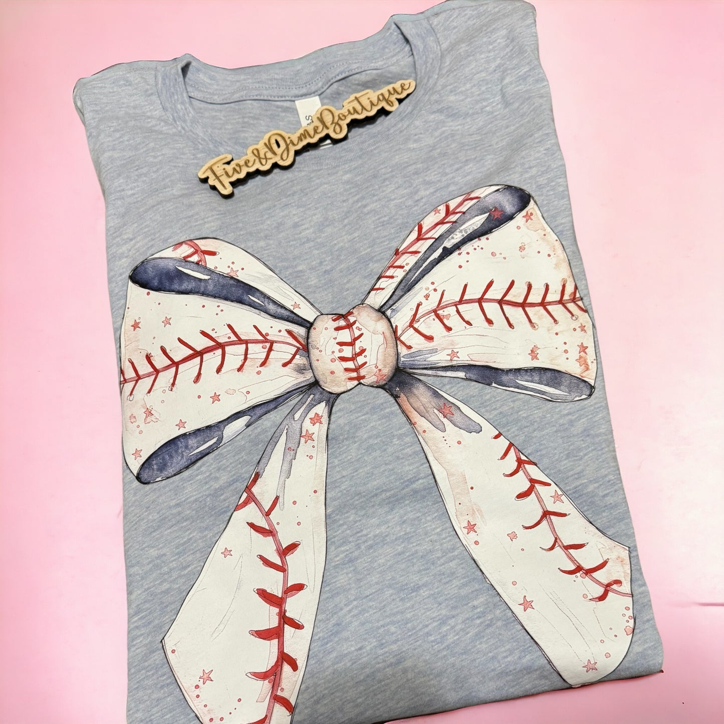 Baseball Bow Grapic Tee