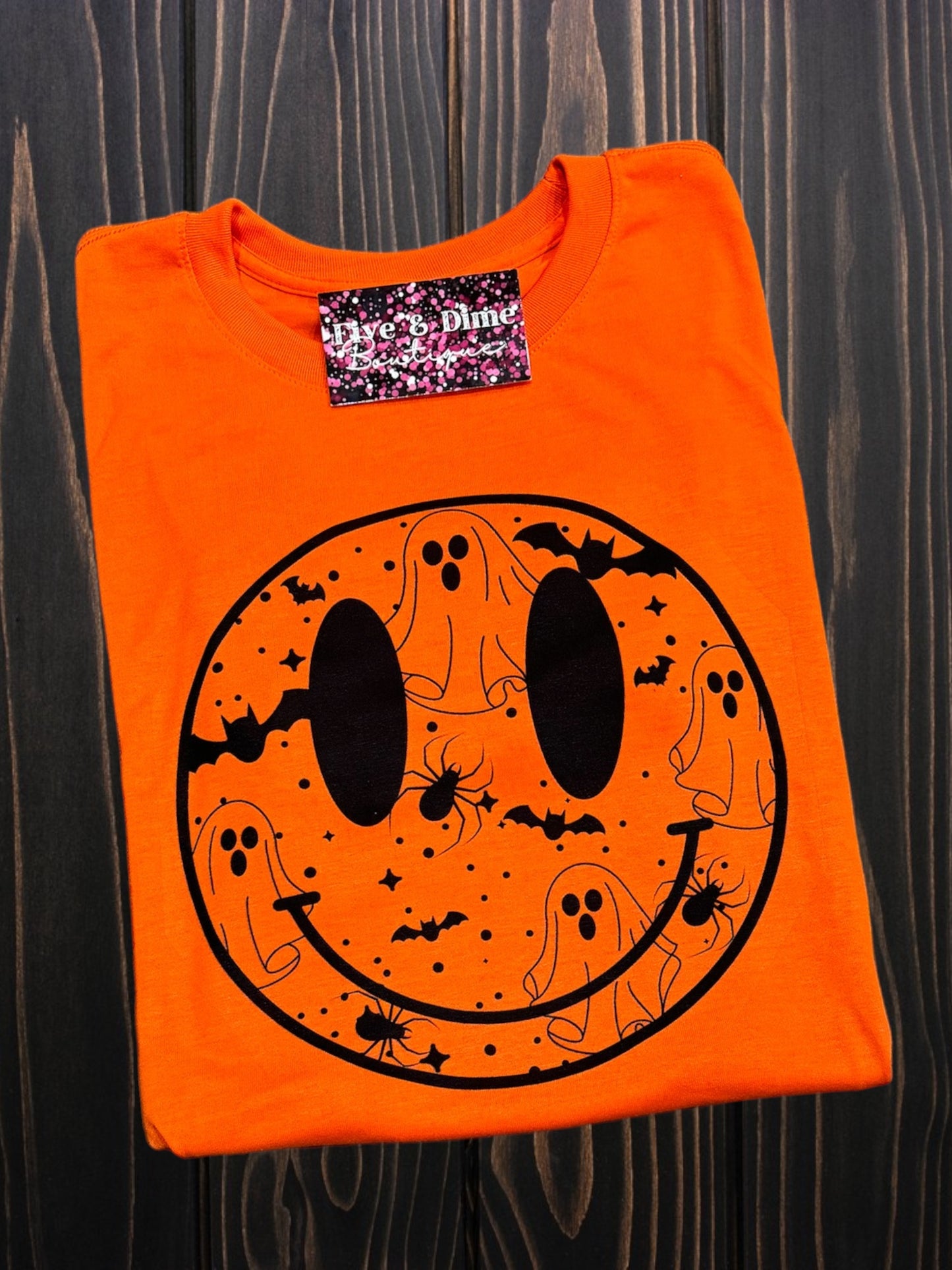 Spooky Smiley Graphic Tee