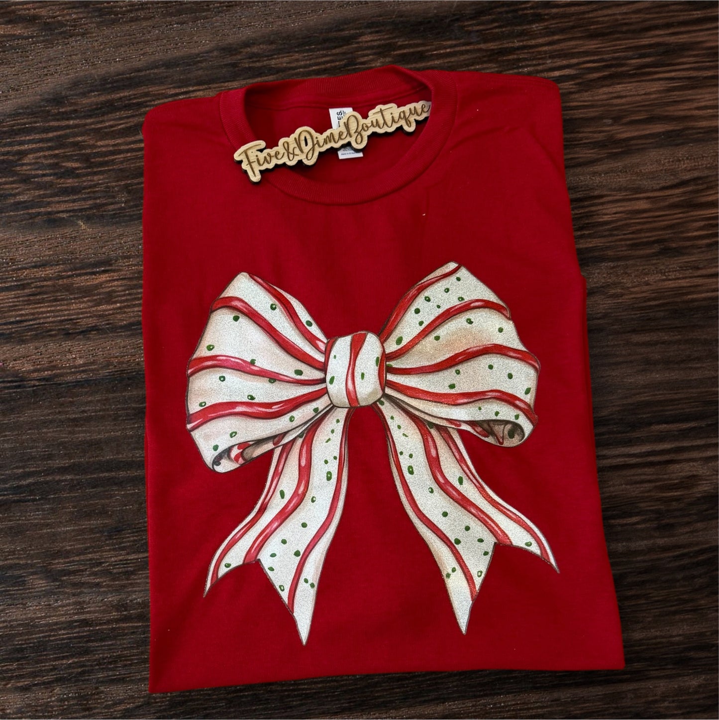 Christmas Cake Bow Christmas Shirt