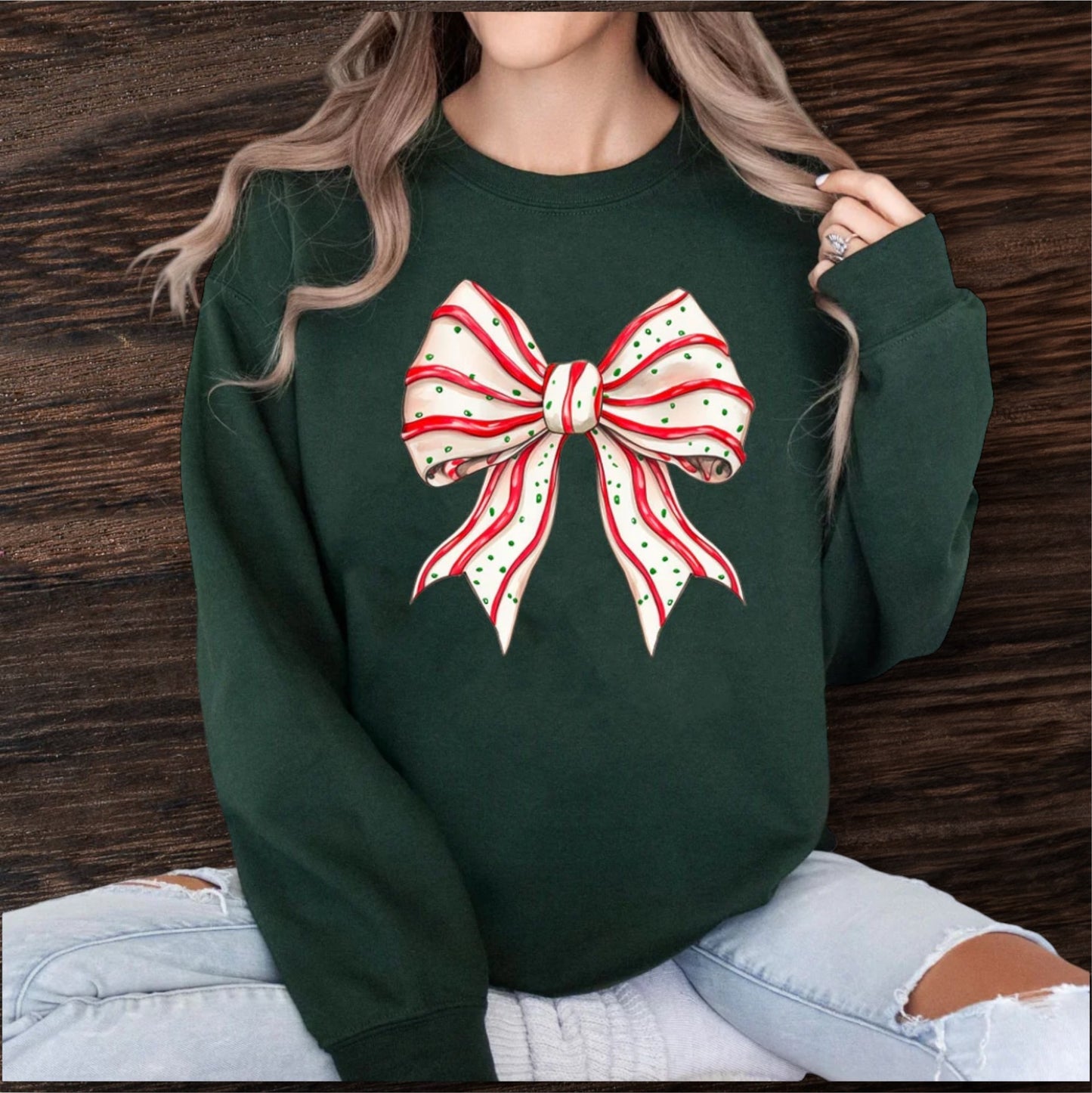 Christmas Cake Bow Christmas Shirt