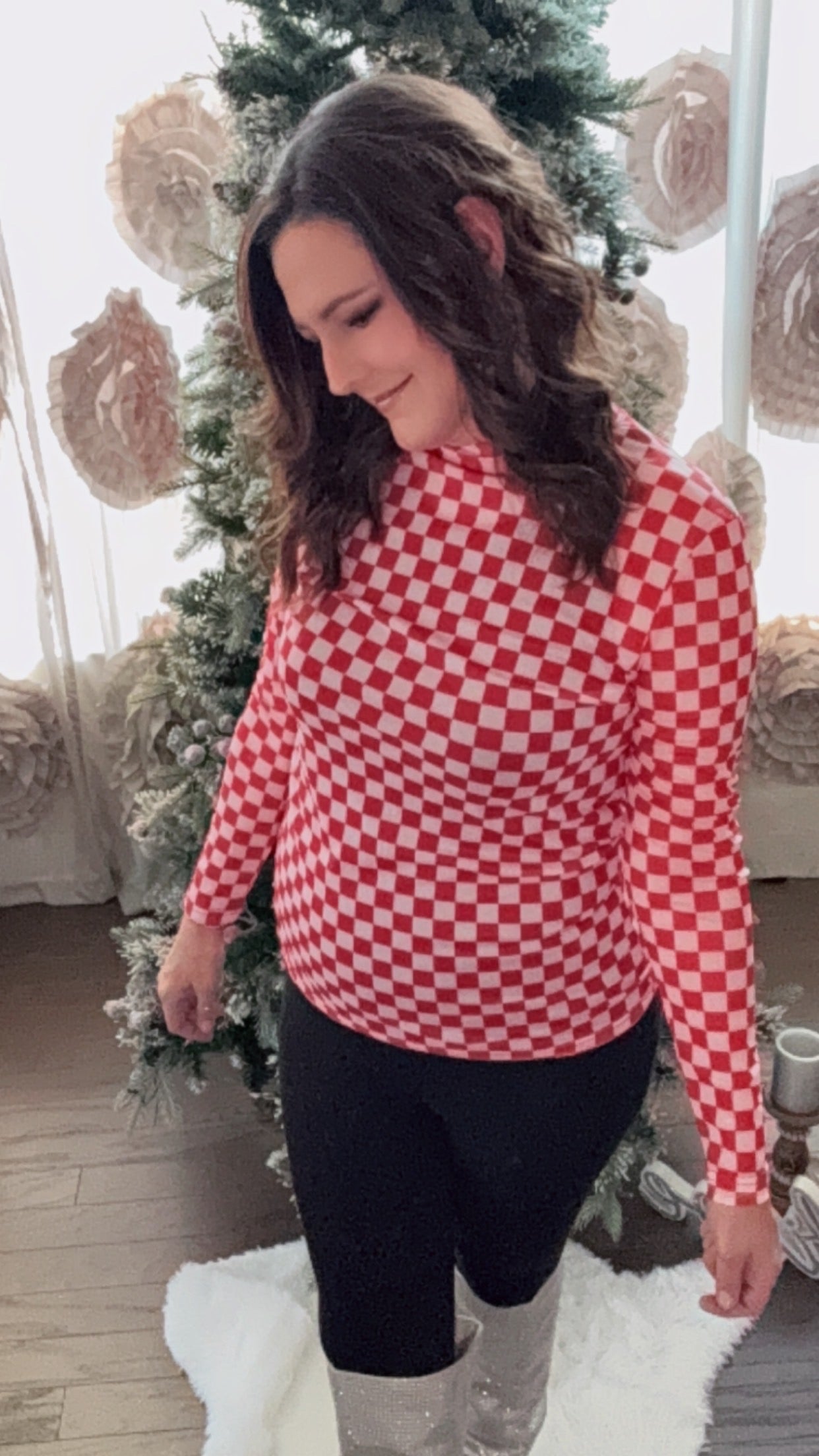 Pep Rally Mesh Top Red