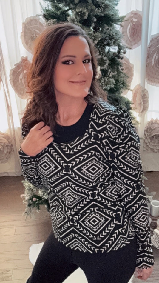 Bubble Aztec Babe Top