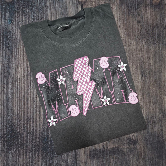 Mama Lighting Bolt Sweatshirt or Comfort Color Tee