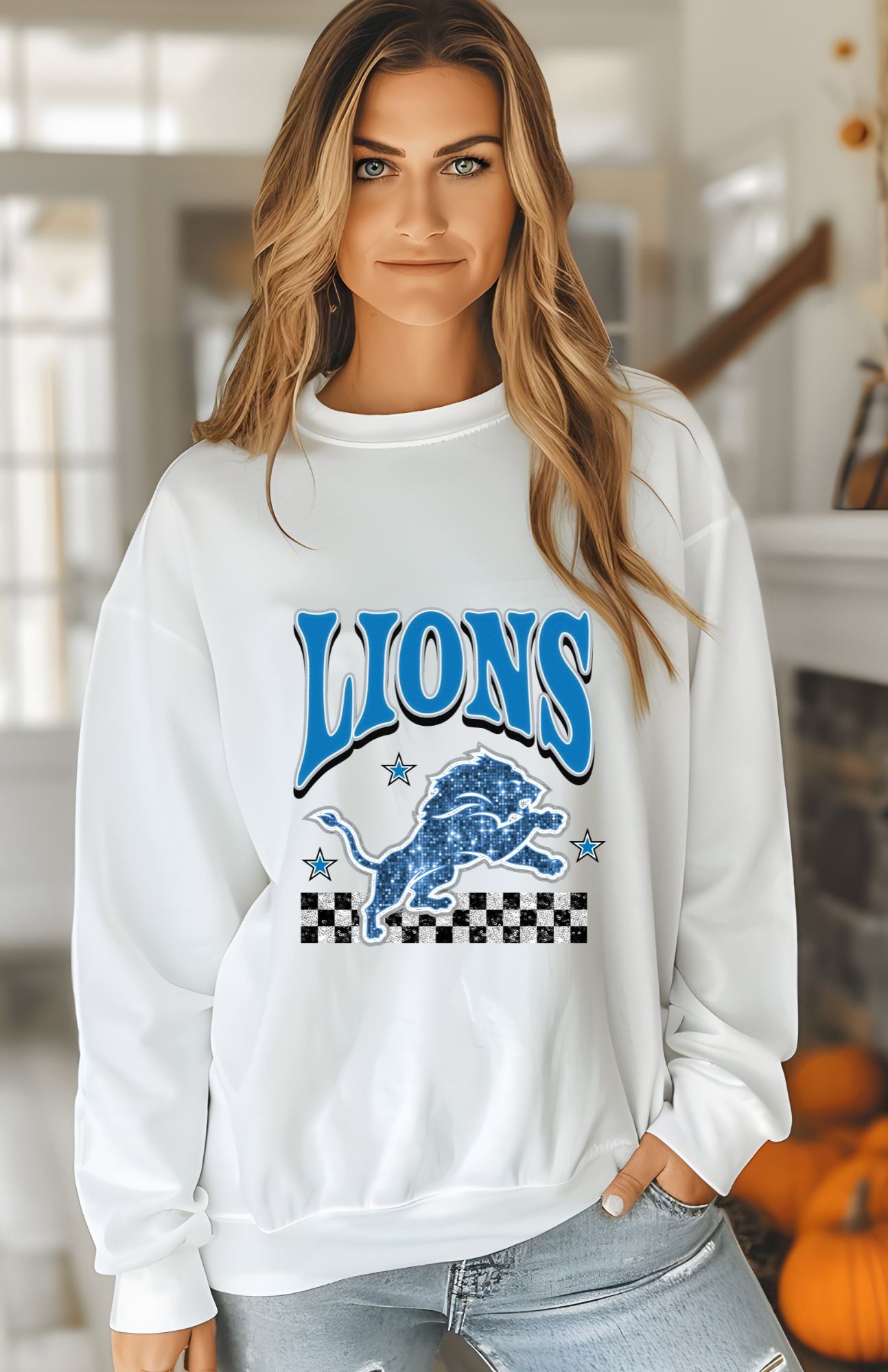 NFL Football Womens Glitter Sweatshirt & T-Shirts