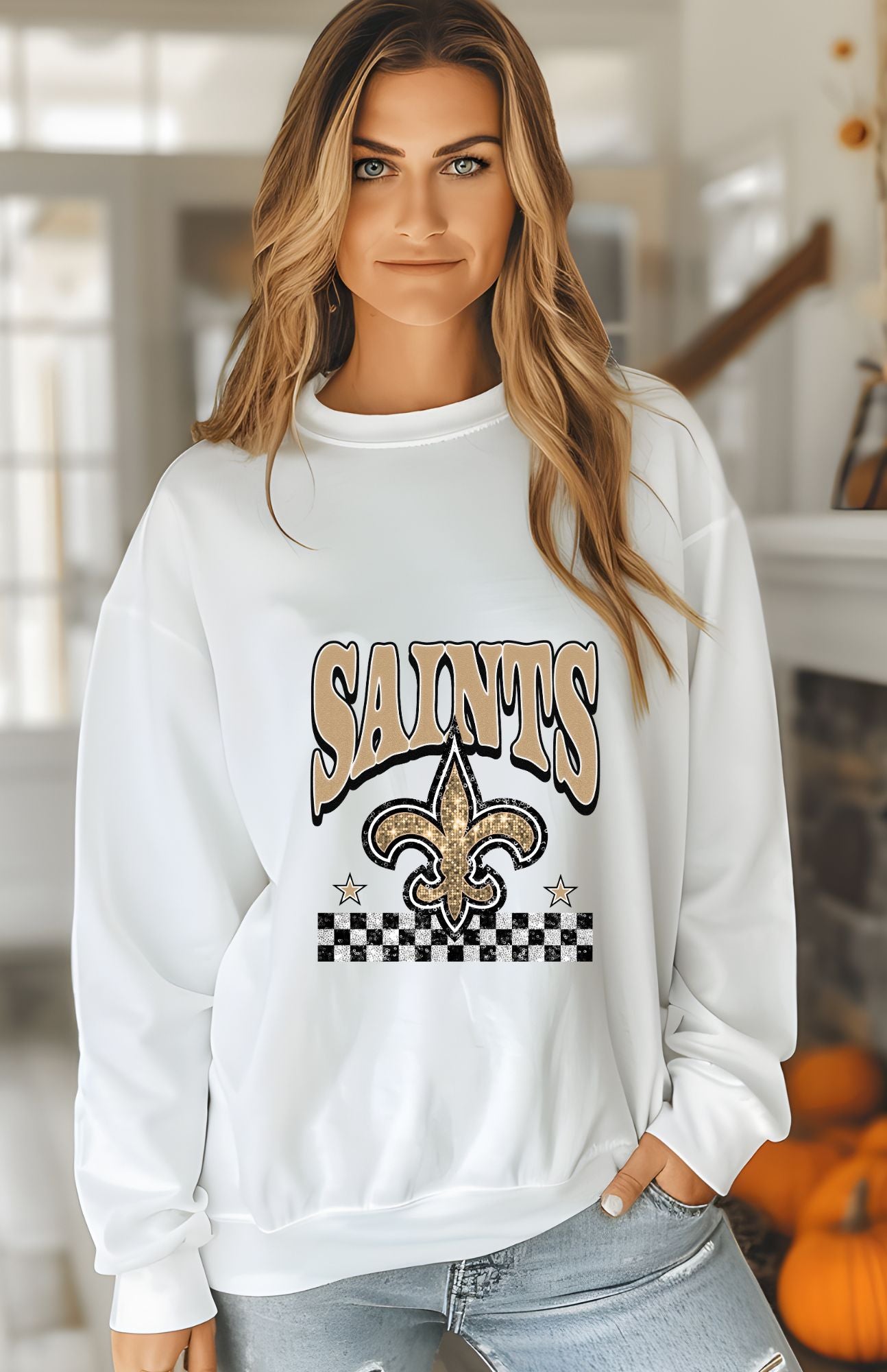 NFL Football Womens Glitter Sweatshirt & T-Shirts