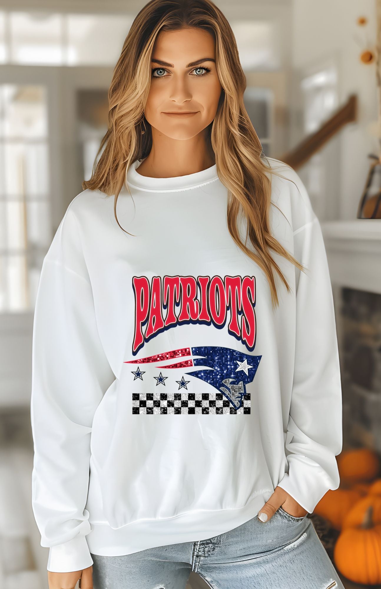 NFL Football Womens Glitter Sweatshirt & T-Shirts