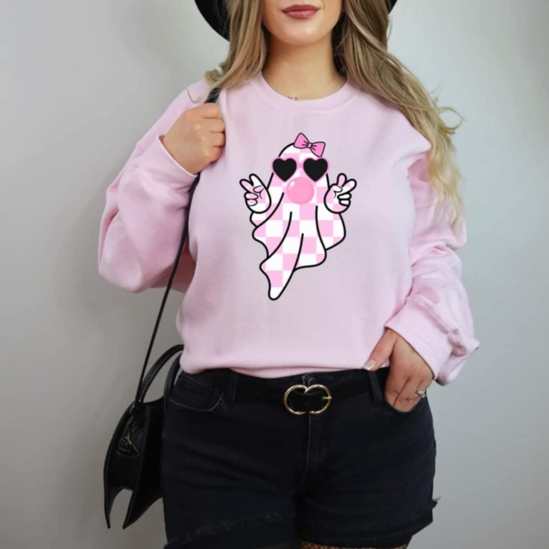 Peace Pink Ghost Graphic Tee/Sweatshirt